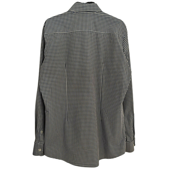 Mizzen+Main Leeward Performance Trim Fit Button Down Shirt Size Large Blue Check - Picture 4 of 7